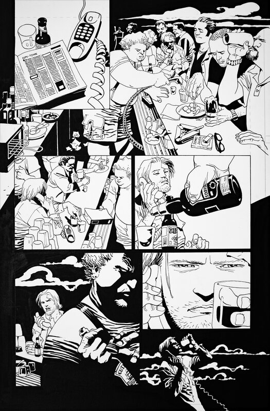 Eduardo Risso, Brian Azzarello, 100 Bullets - Périple pour l'échafaud -  # 52 - Planche originale