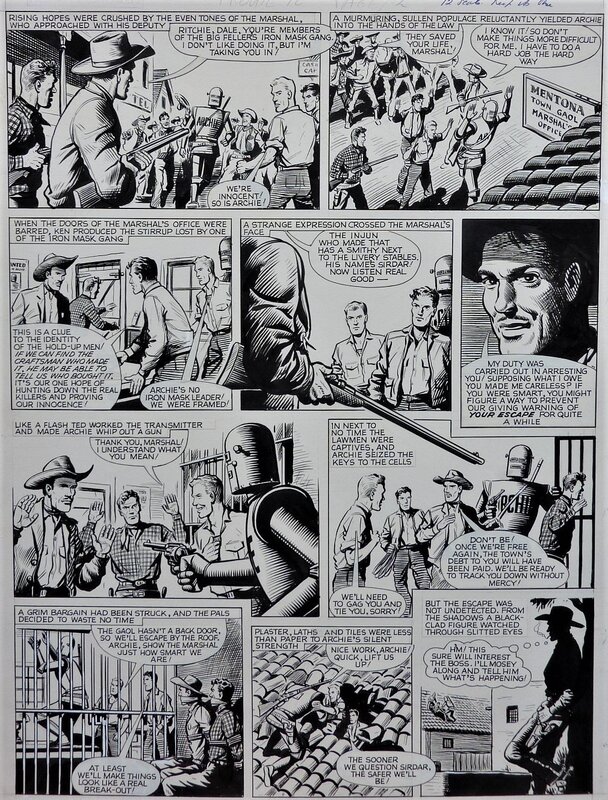 Robot Archie par Ted Kearon - Planche originale