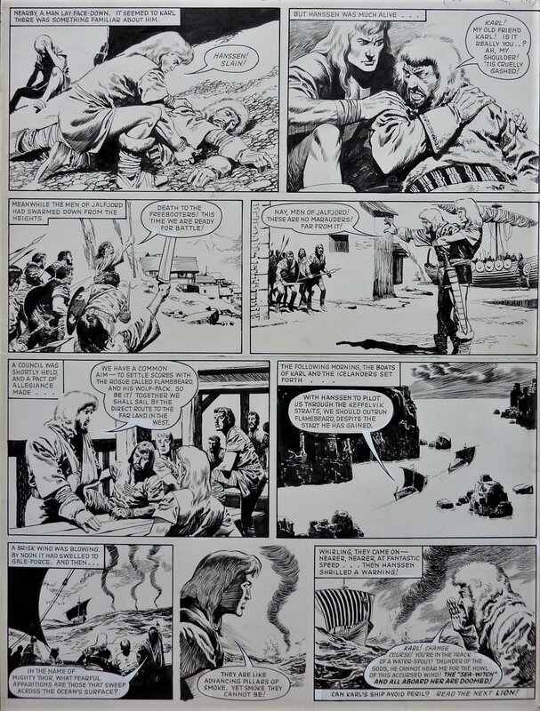 Karl The Viking par Don Lawrence - Planche originale