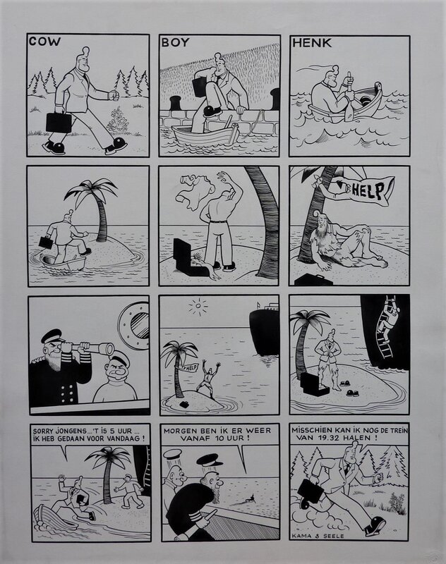 Cowboy Henk par Herr Seele - Planche originale