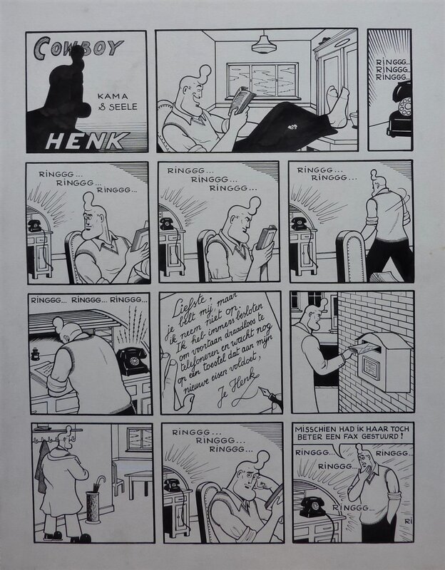 Cowboy Henk par Herr Seele - Planche originale