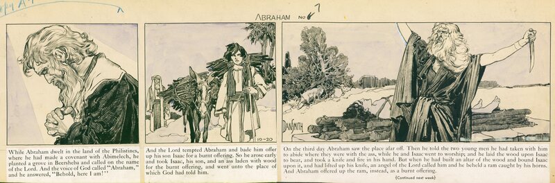Dan Smith, The Story of Abraham Chapter 7 / October 20, 1934 - Planche originale