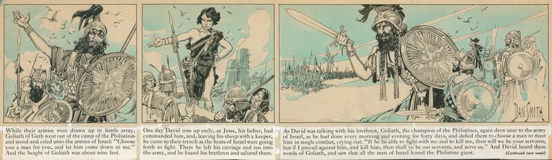 Dan Smith, The Story of David Chapter 3 / November 18, 1933 - Comic Strip