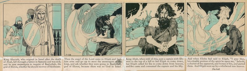 Dan Smith, The Story of Elijah Chapter 4 / July 28, 1934 - Comic Strip