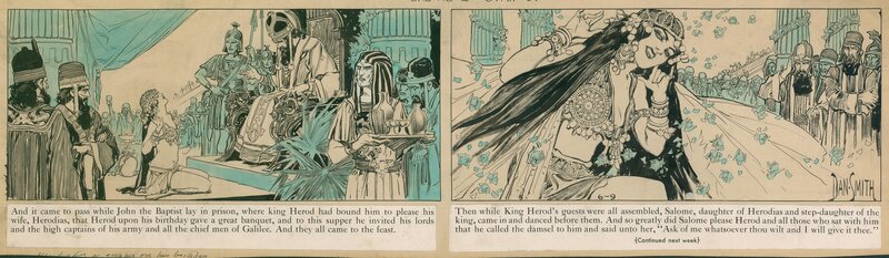 Dan Smith, The Story of Salome Chapter 2 / June 9, 1934 - Comic Strip