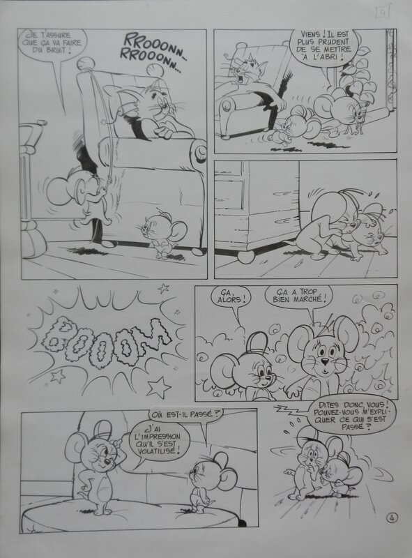Tom et Jerry par unknown - Planche originale