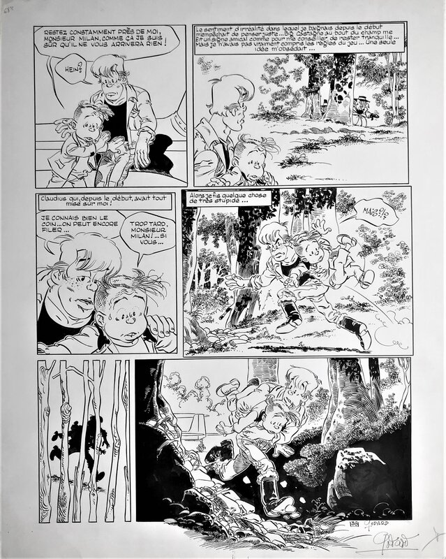 Christian Godard, Martin Milan - L'ange et le surdoué pl 38 - Planche originale