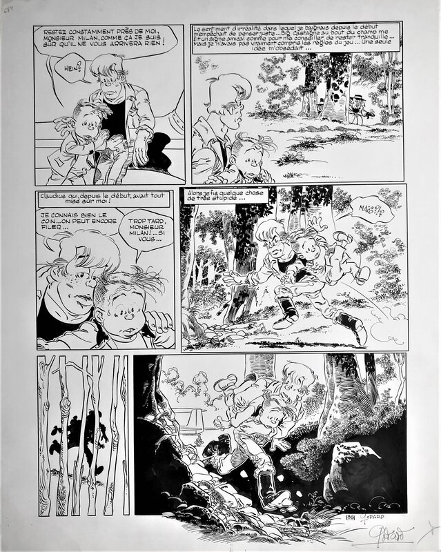 Christian Godard, Martin Milan - L'ange et le surdoué pl 38 - Planche originale