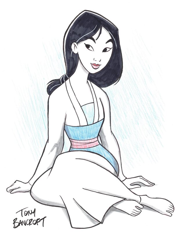 Mulan par Tony Bancroft - Illustration originale