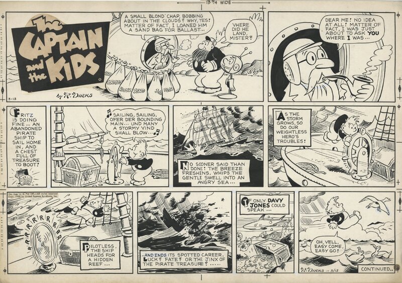 Rudolph Dirks -  The Captain and the Kids - Planche originale