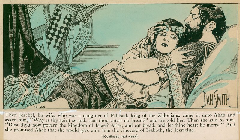 Dan Smith, The Story of Jezebel Chapter 2 / April 28, 1934  Selected Panel - Comic Strip