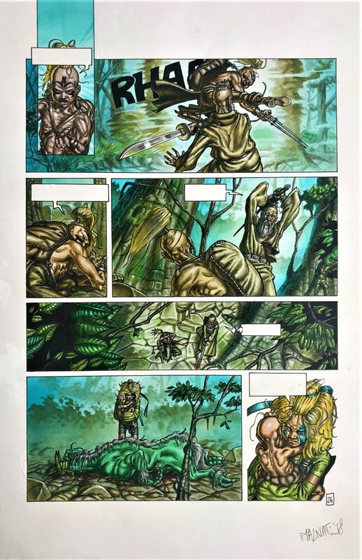 Loïc Malnati, Anahire tome 3 ou 4 ? pl 24 - Planche originale