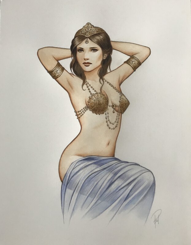 Mata Hari by Laurent Paturaud - Original Illustration