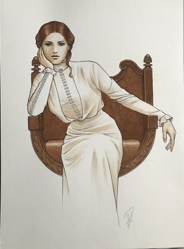 Mata Hari by Laurent Paturaud - Original Illustration