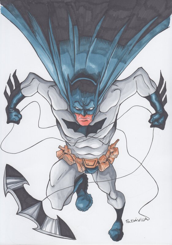 Batman par Sergio Dávila - Illustration originale