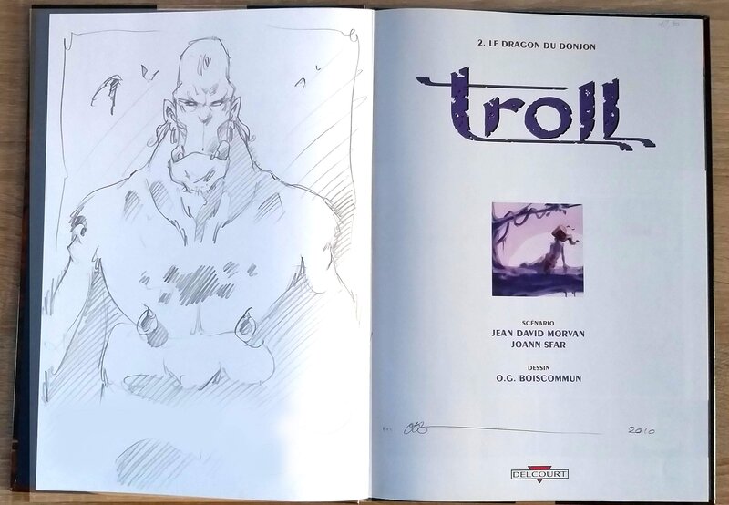 Troll par Olivier Boiscommun - Dédicace