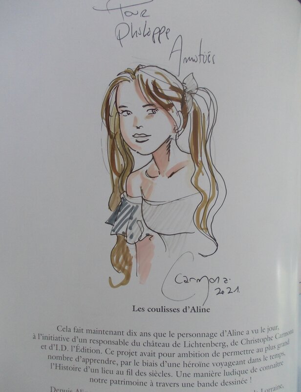 Aline par Christophe Carmona - Dédicace