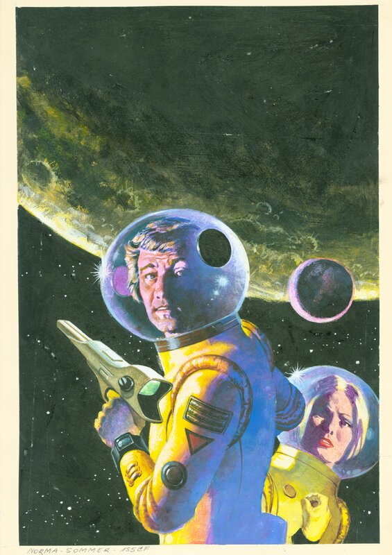 Manfred Sommer, Héroes del Espacio #9 (Editorial Bruguera) - Original Cover