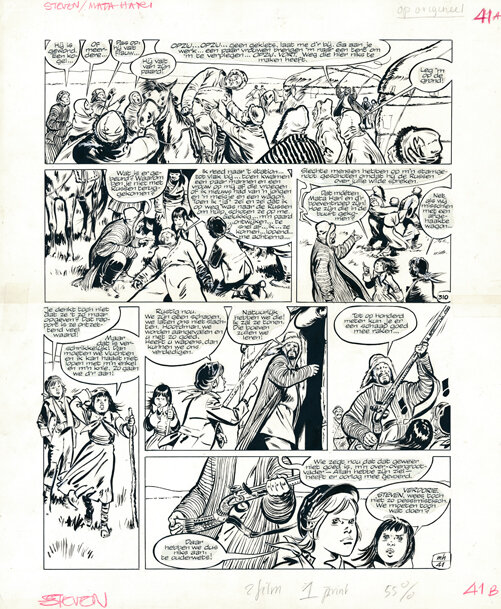 René Follet | 1980-1981 | Steven Severijn: Rozen voor Mata-Hari 41 - Planche originale