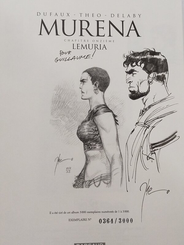 Théo, Murena, 11 edition limitee 3000 ex - Sketch