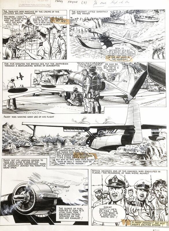 Colquhoun : Planche de PADDY PAYNE du 14 Septembre 1963 - Comic Strip