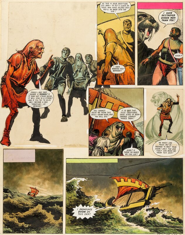 John M. Burns Wrath Of The Gods Vol 15 #43 Planche 1 (Eagle Magazines, 1964) - Comic Strip