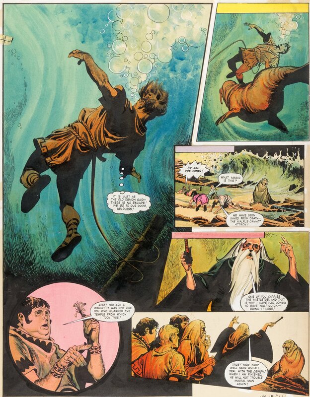 John M. Burns Wrath Of The Gods Vol 15 #44 Planche 1 (Eagle Magazines, 1964) - Comic Strip