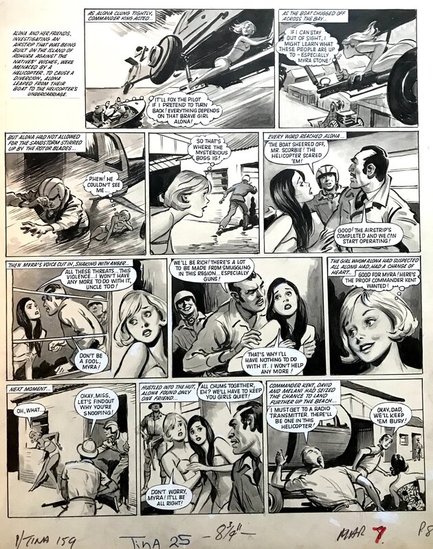 Leslie OTWAY : Alona the Wild One planche originale - Comic Strip