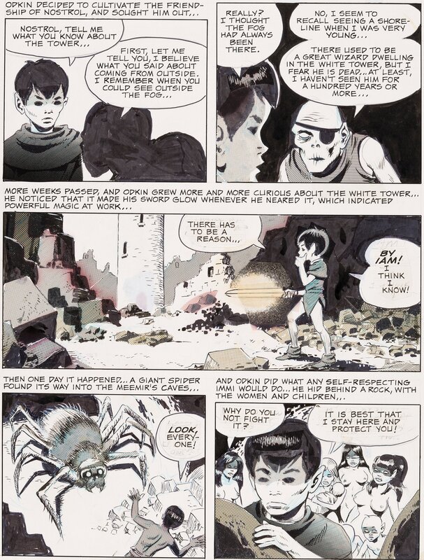 Wally Wood Odkin, Son of Odkin (The Wizard Kind Trilogy: Book 2) Planche 12 (Wallace Wood, 1981) - Planche originale