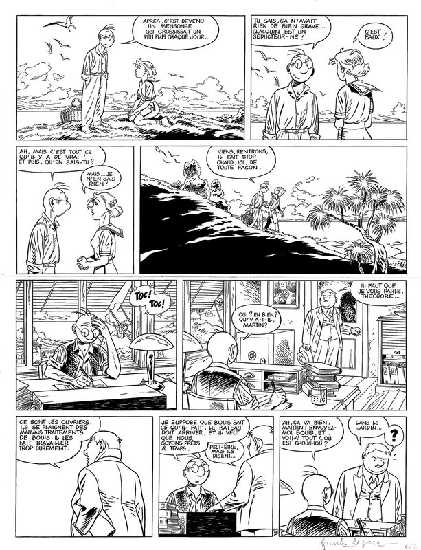 Théodore Poussin . by Frank Le Gall - Comic Strip