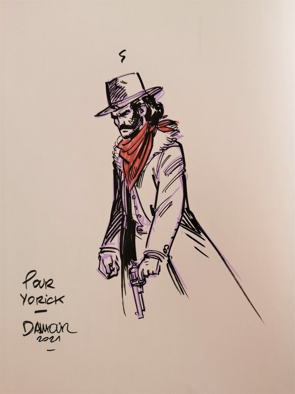 Damour, Pinkerton T.1 Dossier Jesse James-1875 - Sketch