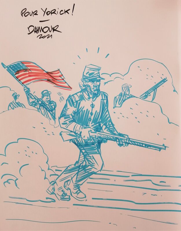 Damour, Pinkerton T.3 Dossier Massacre d'Antietam-1862 - Dédicace