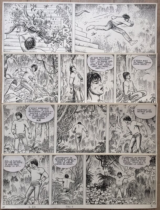 For sale - Milo Manara, Planche Originale HP & GIUSEPPE BERGMAN - Comic Strip