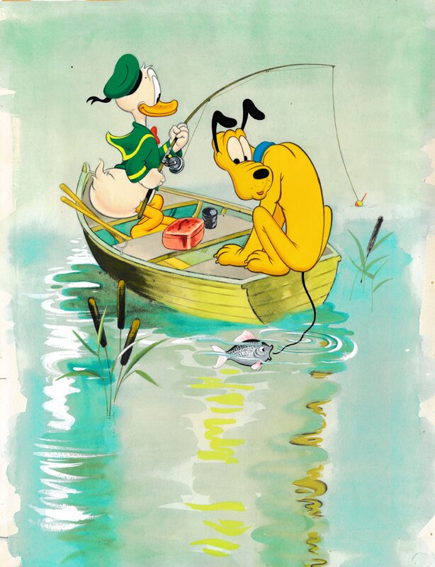 Endre Lukács | 1975 | Donald Duck poster - Illustration originale