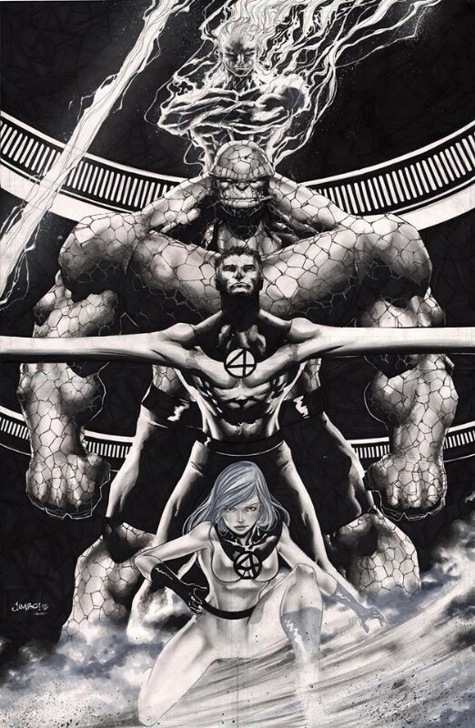 Fantastic Four par Jimbo Salgado - Illustration originale