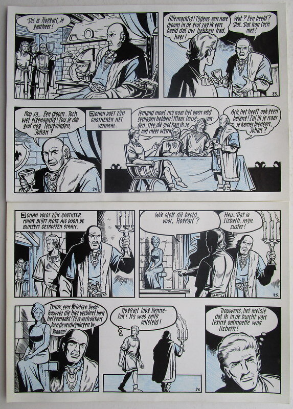 Willy Vandersteen, Karel Verschuere, De rode ridder - De stenen beelden - Comic Strip