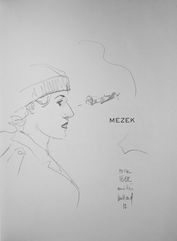 André Juillard - Mezek dédicace (Tzipi) - Sketch