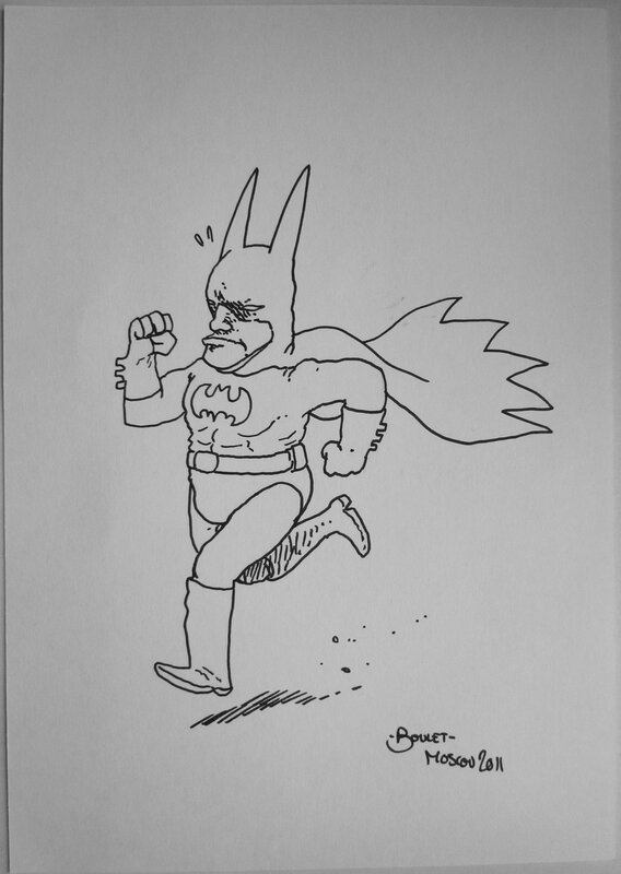 Batman by Boulet - Sketch