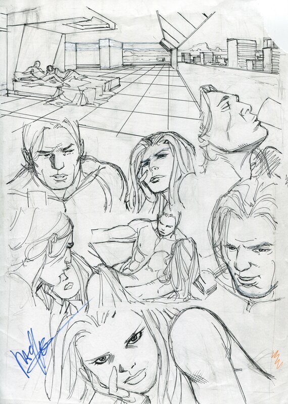 Carlos Pacheco - Squadron Sinister 02 pg 07 prelim - Original art