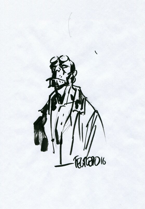 Hellboy by Duncan Fegredo - Sketch