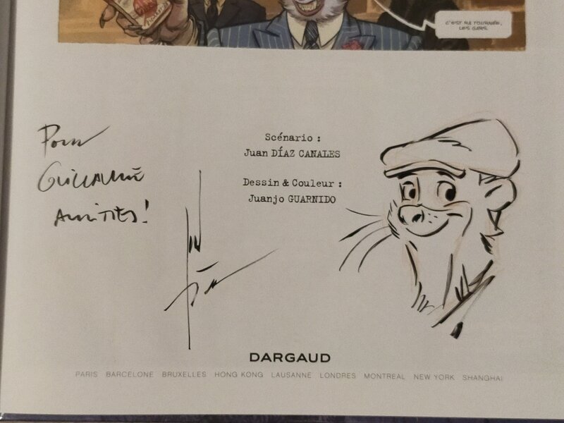 Blacksad 6 by Juan Diaz Canales - Sketch