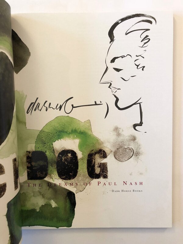 Dave McKean - Black Dog: The Dreams of Paul Nash Sketch - Dédicace