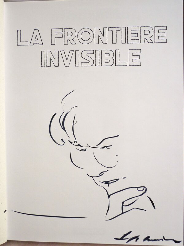 François Schuiten - La Frontiere Invisible Integrale dédicace - Dédicace