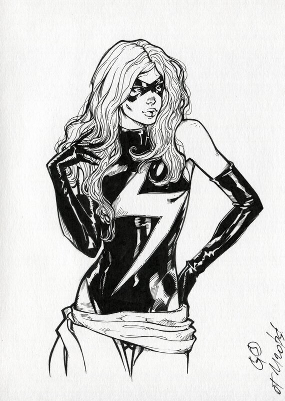 Ms. Marvel by Ihor Loboda - Sketch