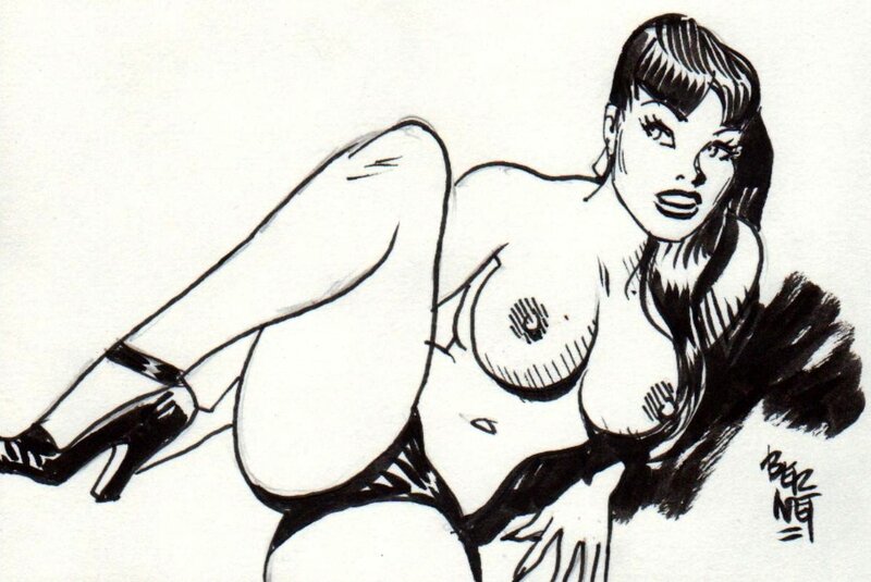 Topless Clara by Jordi Bernet - Sketch