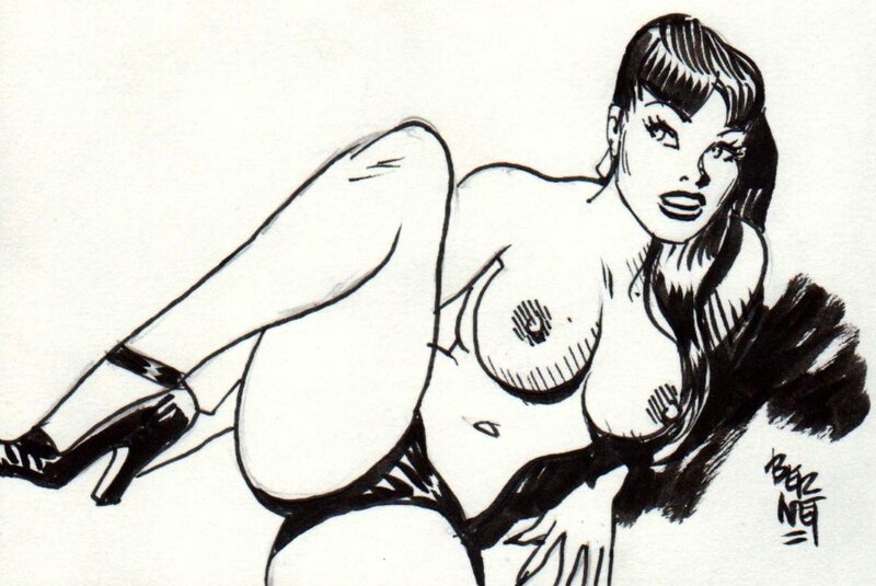 Topless Clara by Jordi Bernet - Dédicace