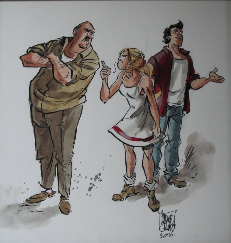 Amoras - Amphoria by Charel Cambré - Original Illustration