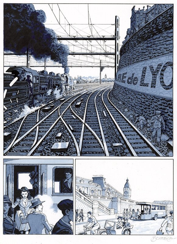 DOMINIQUE BERTAIL - Madeleine, Résistante tome 1 - planche originale 56 - Planche originale