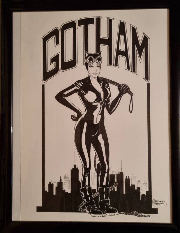 Catwoman par Sorgone - Planche originale