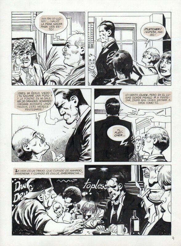 Alberto Saichann - Fletcher & Click 10 pg 04 - Planche originale